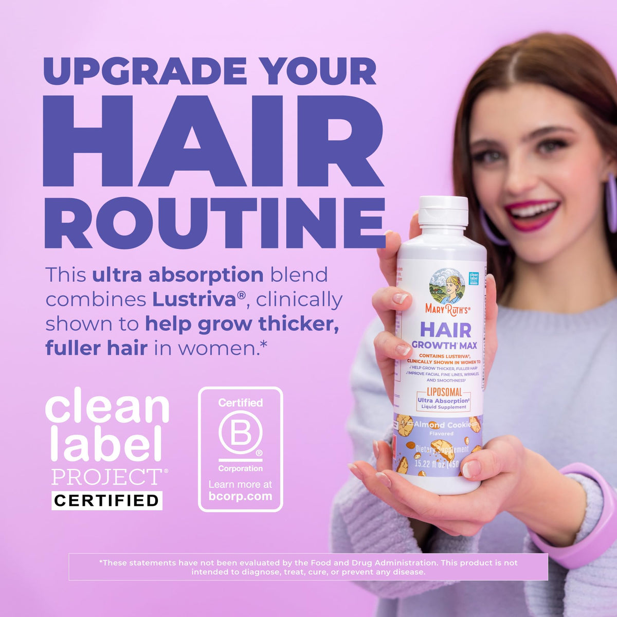Order MaryRuth's Hair Growth Max Biotin in India for thicker, fuller hair. Upgrade your hair routine today!