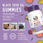 Discover exclusive MARYRUTH'S Black Seed Oil Gummies, pectin-based and delicious. Specially curated by Curat Cart for health enthusiasts.