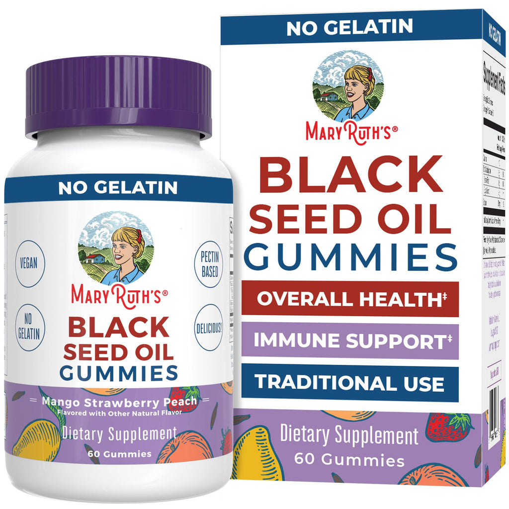 Discover MARYRUTH'S Black Seed Oil Gummies at Curat Cart, a premium import for overall health and immune support. Enjoy delicious flavors.