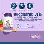 MARYRUTH'S Black Seed Oil Gummies in official packaging, offering a gluten-free, nut-free supplement option. Available at Curat Cart.