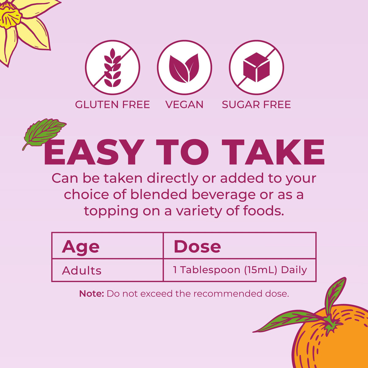 MaryRuth's Prenatal Postnatal Multivitamin features easy-to-take dosage information and is packaged with high-quality materials at Curat Cart.