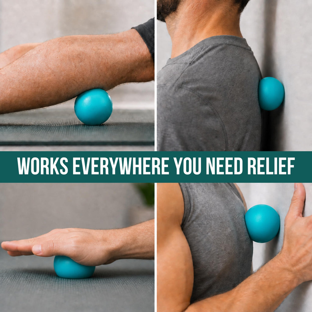 Experience myofascial release with this premium imported massage ball, ideal for relieving tension anywhere. Available at Curat Cart.
