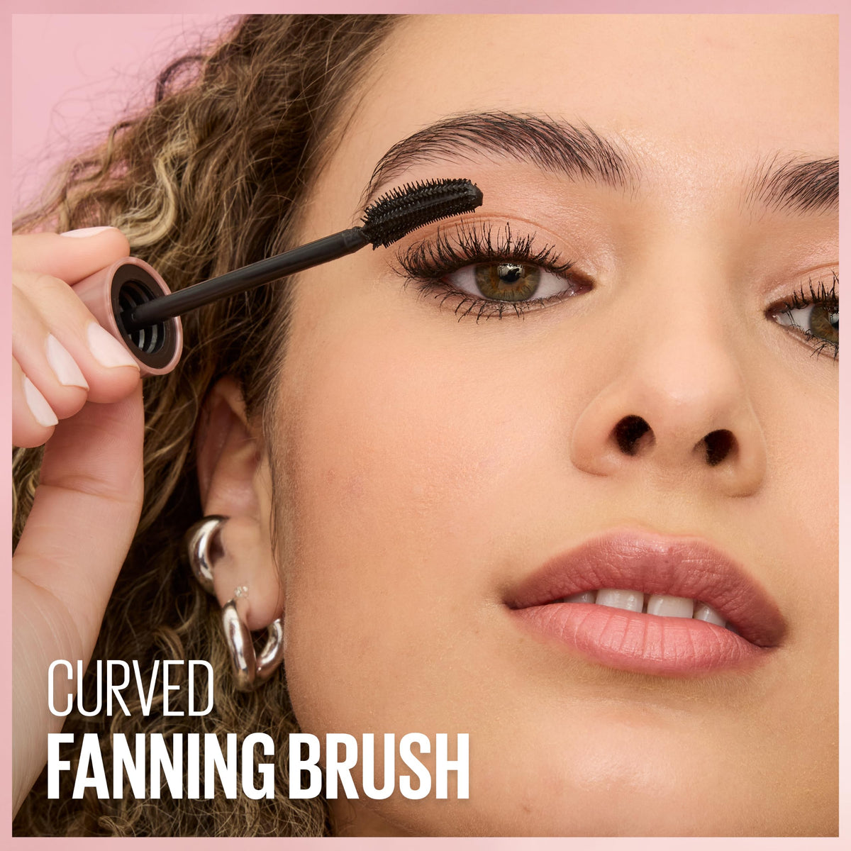 Discover Maybelline Lash Sensational Mascara, featuring a curved fanning brush for stunning lashes. Verified by CuratCart.