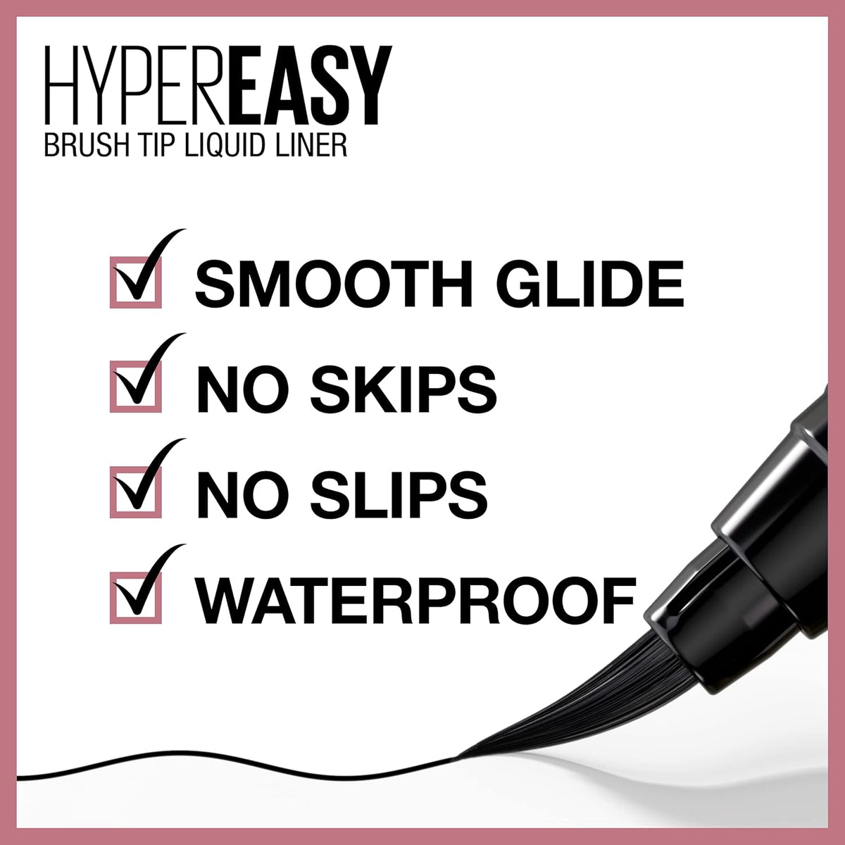 Discover Maybelline Hyper Easy Liquid Eyeliner, waterproof with smooth glide, verified by CuratCart for your trust.