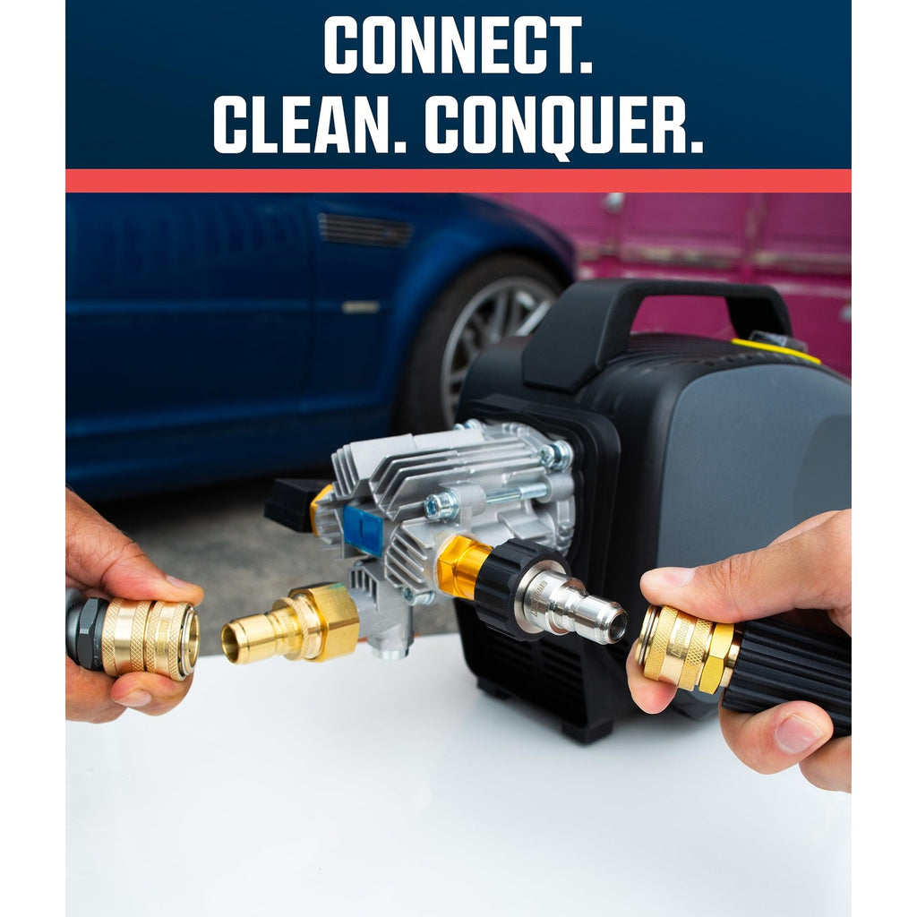 Premium imported McKillans Pressure Washer Quick Connect Kit with durable fittings for efficient cleaning. Available at Curat Cart.