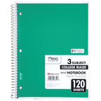 Mead Spiral Notebook 3 Subject features high-quality official packaging, perfect for organizing notes. Available at Curat Cart.
