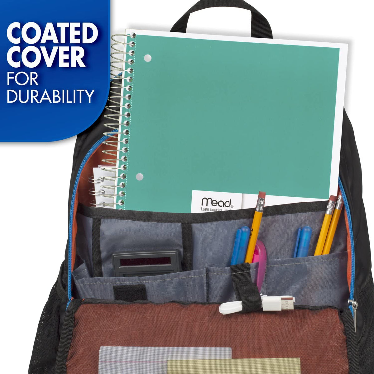 Durable Mead Spiral Notebook 3 Subject available at Curat Cart, perfect for note-taking and studying. 100% Authentic in India.