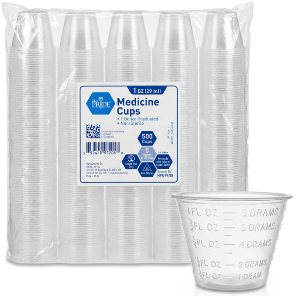 MED Pride Graduated, Medicine Cups - Set of 500