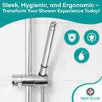 Transform your shower experience with the Medi Grade Shower Enema Kit, exclusively curated by Curat Cart for hygiene and comfort.