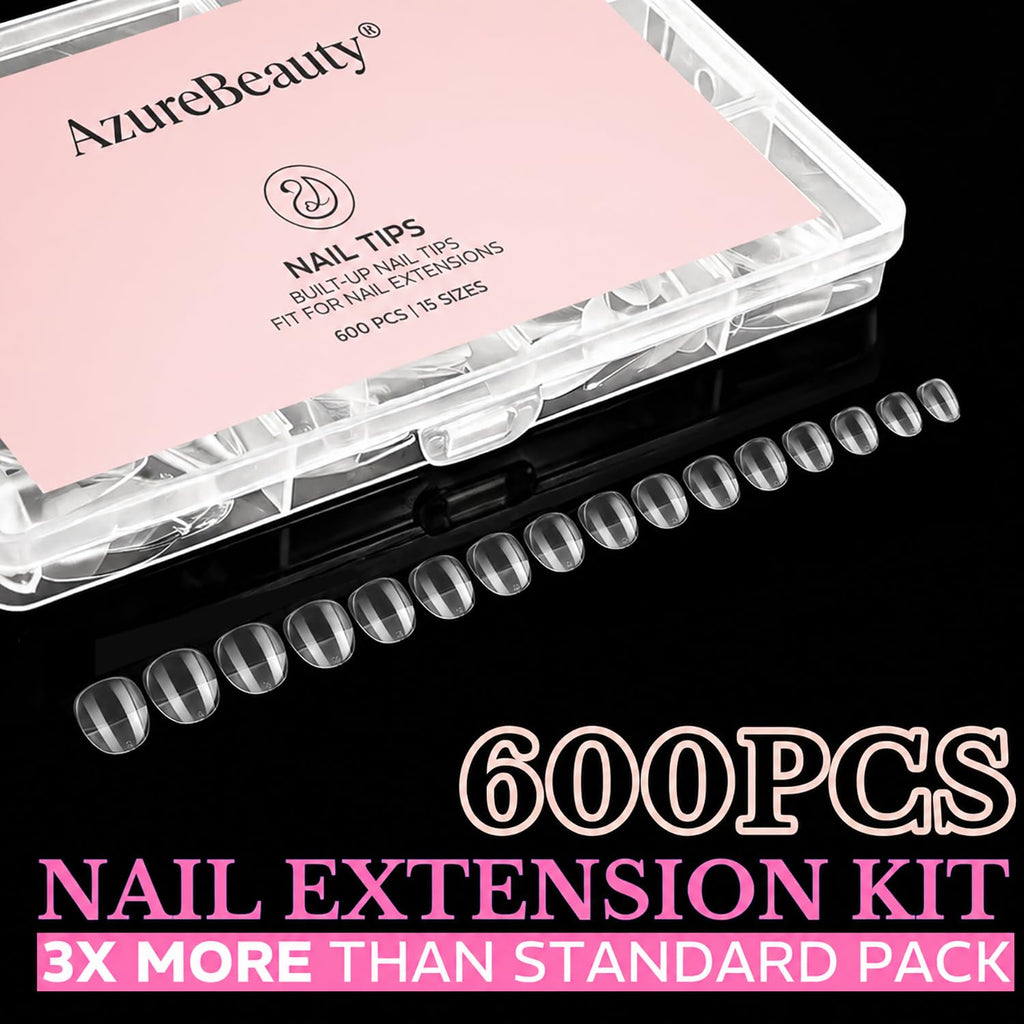Transform your nails with 600pcs soft gel almond nail tips. Available for order online in India. Perfect for nail extensions.