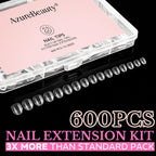 Transform your nails with 600pcs soft gel almond nail tips. Available for order online in India. Perfect for nail extensions.