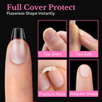 Discover 600pcs of authentic medium almond soft gel nail tips. Perfectly shaped for flawless, salon-quality nails.