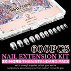 Discover 100% genuine Medium Almond Nail Tips in a 600pcs kit, perfect for nail art enthusiasts and professionals alike.
