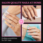 Explore salon-quality medium almond nail tips, 600 soft gel pieces, perfect for DIY nails. Verified by CuratCart.