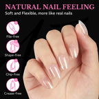 Natural feeling almond nail tips, soft & flexible, 600pcs. Verified by CuratCart for quality assurance.