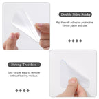 Medsuo Clear Double Sided Adhesive Pads, specially curated by Curat Cart, offer strong traceless adhesion, perfect for various uses.