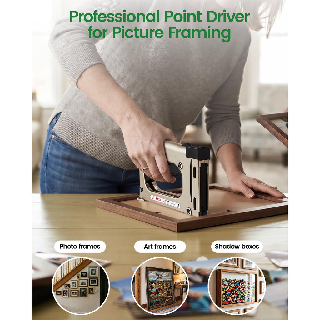 The meite Point Driver Manual Tool is designed for professional picture framing, exclusively available at Curat Cart. Elevate your framing projects.