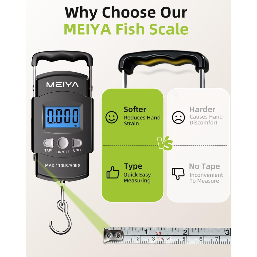 Discover the MEIYA Digital Fish Scale, designed for ease and comfort. 100% Authentic and available at Curat Cart in India.
