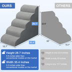 MEJYJEM Dog Stairs for Pets features high-quality finish with official packaging, ideal for easy pet access. Available at Curat Cart.