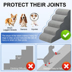MEJYJEM Dog Stairs for pets, specially curated by Curat Cart, ensure safe joint protection for small and senior dogs. Perfect for easy climbing.