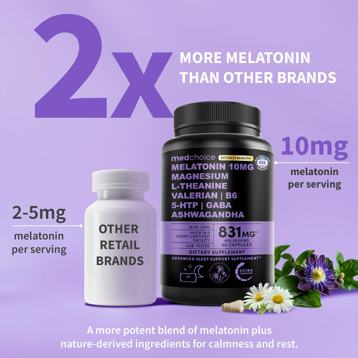 Order Melatonin Sleep Capsules Extra Strength online in India. Enhanced formula with 10mg melatonin per serving.