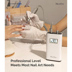MelodySusie portable clip-on nail drill elevates at-home manicures with professional quality; 100% genuine product.