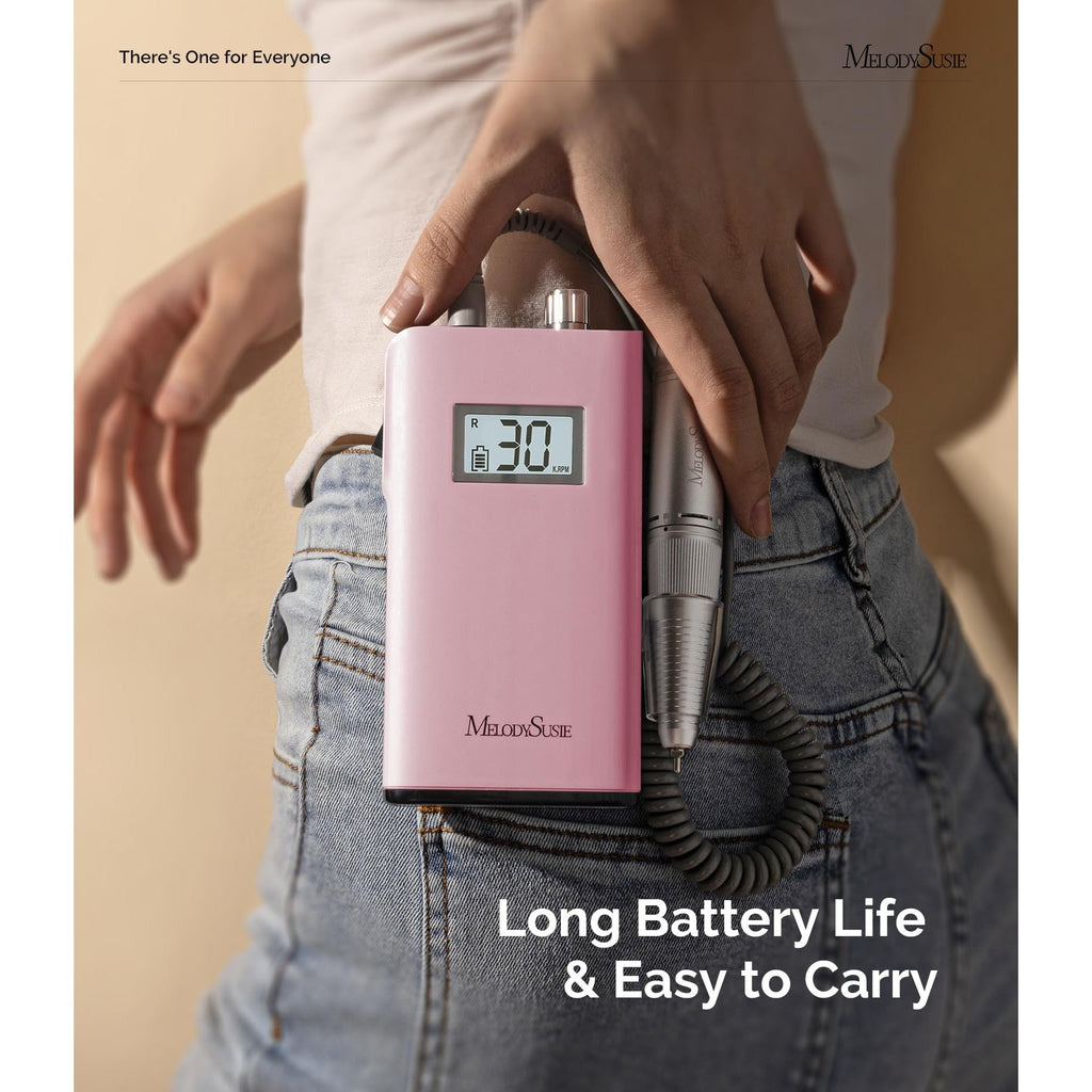 MelodySusie Portable Clip-On Nail Drill features a digital display and is easy to carry. Available for online order.