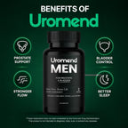 Men's Prostate Support Formula by Uromend offers prostate support, bladder control, and better sleep. 100% Authentic, available at Curat Cart.