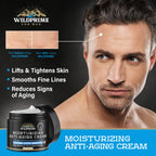 WildPrime men's anti-aging cream visibly lifts and tightens skin while reducing fine lines. Verified by CuratCart.