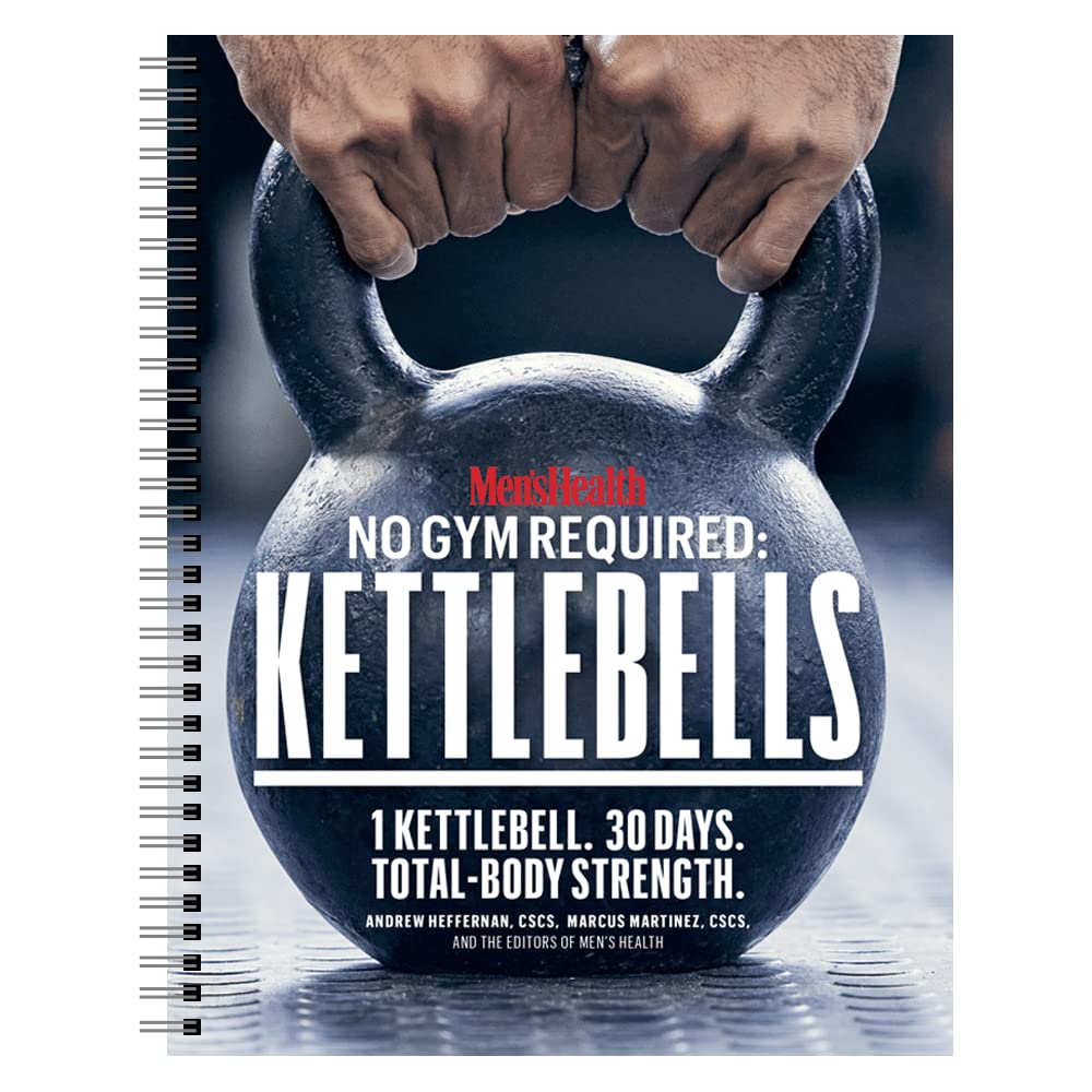 Explore the Men's Health Kettlebells Transformation, a premium imported guide for total-body strength training, available at Curat Cart.