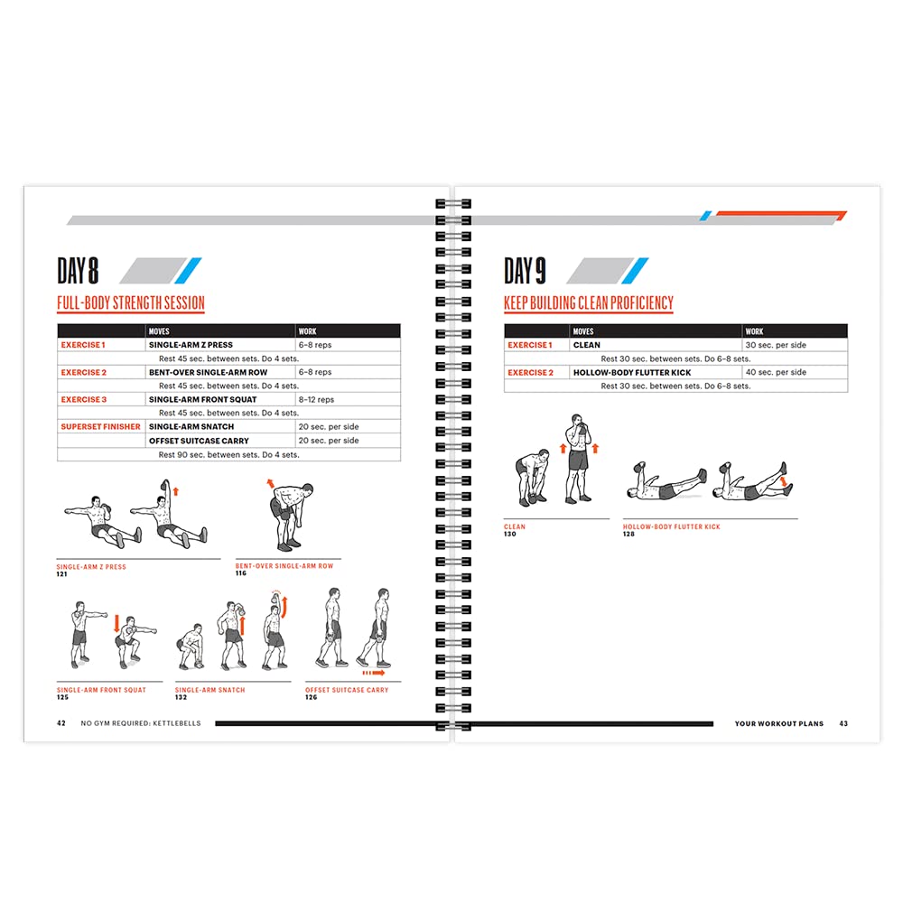 Men's Health Kettlebells Transformation workout guide showcasing exercises. 100% Authentic, available at Curat Cart in India.