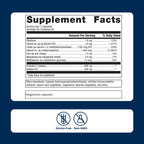 Premium imported Metagenics MethylCare Brain Support supplement facts, featuring gluten-free, non-GMO ingredients. Available at Curat Cart.