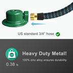 Durable metal lawn sprinkler made from 100% zinc alloy, ensuring long-lasting performance. Available at Curat Cart.