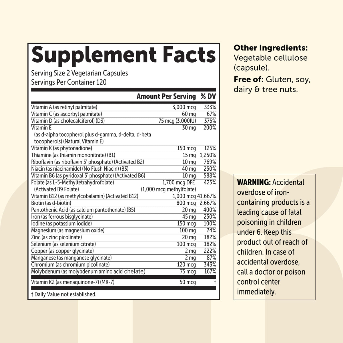 Micro Ingredients Bariatric Multivitamin in official packaging, offering essential nutrients for health. Available at Curat Cart.