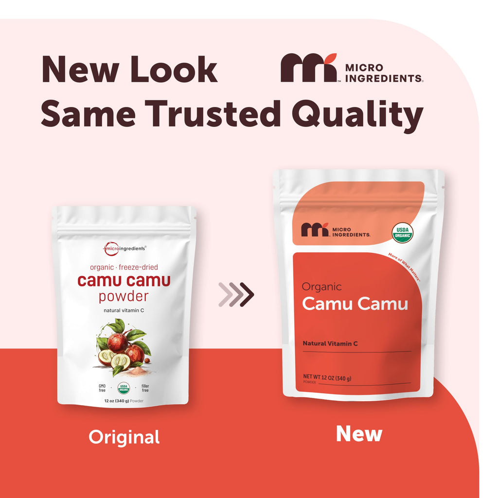 Discover Micro Ingredients Organic Camu Camu Powder in new high-quality packaging at Curat Cart, offering natural vitamin C benefits.