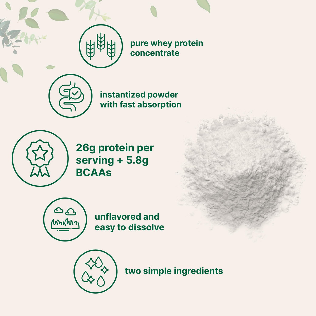 Micro Ingredients Whey Protein Powder offers 26g protein per serving, perfect for daily use. Available at Curat Cart.