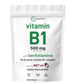 Micro Ingredients Vitamin B1 Thiamine, a premium imported supplement with MCT oil, available at Curat Cart, supports your health effectively.
