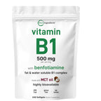 Micro Ingredients Vitamin B1 Thiamine, a premium imported supplement with MCT oil, available at Curat Cart, supports your health effectively.