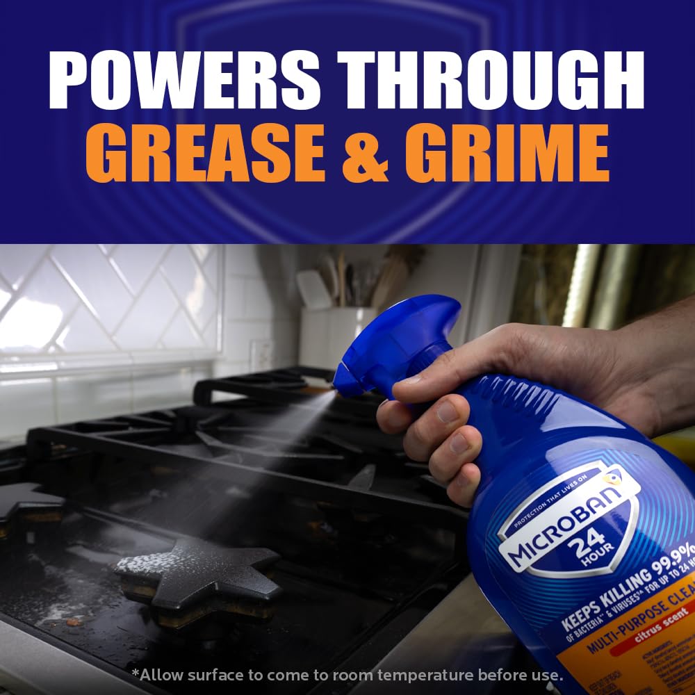 MICROBAN Multi-Purpose Cleaner effectively eliminates grease and grime, perfect for daily use. Available at Curat Cart.
