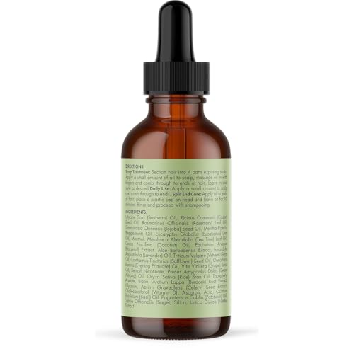 Mielle Organics Rosemary Mint Hair Oil - Application & Usage Demonstration | buy 100% authentic product online in India via C