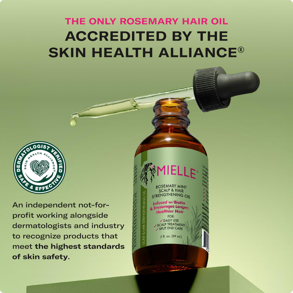 Mielle Organics Rosemary Mint Hair Oil - Seal & Authenticity Verification | genuine imported stock available in India at Cura