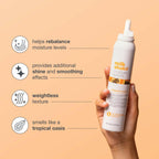 Authentic milk_shake Whipped Cream Foam helps balance moisture, adds shine, and smells like a tropical oasis.