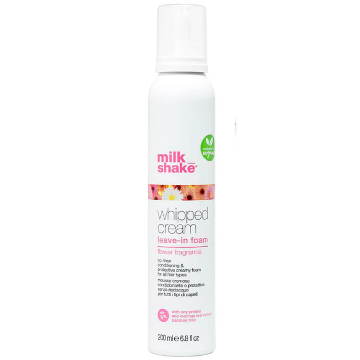 Milk_shake Whipped Cream Leave-In Foam, 200 ml, offers nourishing and hydrating hair care. Verified by CuratCart for quality assurance.