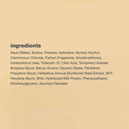 Authentic milk_shake Whipped Cream Leave-In Foam featuring a rich ingredient list for nourishing hair care.