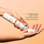 Premium leave-in foam from milk_shake designed for styling. Apply to damp hair for smooth, professional results.