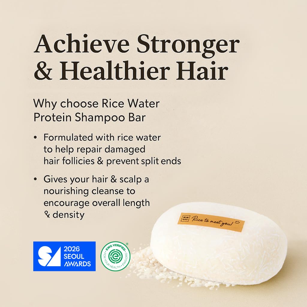 Mimosu Clarifying Rice Water Shampoo bar, 100% Authentic, available in India at Curat Cart for stronger, healthier hair.
