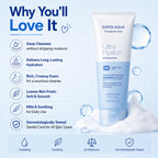 MISSHA Super Aqua Cleansing Foam offers a rich, creamy formula in official packaging, delivering hydration and a soothing cleanse. Available at Curat Cart.