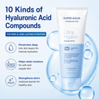 MISSHA Super Aqua Cleansing Foam delivers deep hydration and moisture retention for soft skin. Perfect for daily use, available at Curat Cart.