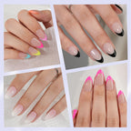 Elevate your look with Misssix French Tip Press On Nails, available online. Perfect for quick styling and easy application!