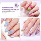 Premium imported MIZHSE 3D Sculpting Gel for nail art, ideal for creative DIY designs. Explore endless possibilities!